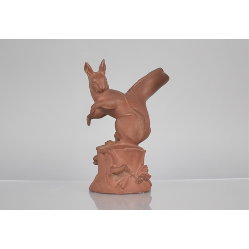 379 - A Meissen Bottger Steinzeug Stoneware Study of a Squirrel, 15cms High