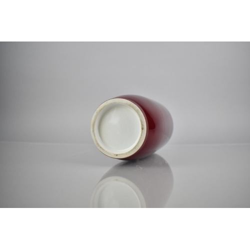 224 - A Chinese Porcelain Monochrome Vase, Transitional Jun Ware Type Glaze, 25cm High