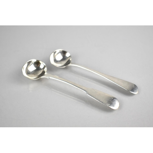 188 - Two 19th Century Silver Condiment Spoons, the One by Thomas Wheatley, Newcastle 1831 and the Other b... 