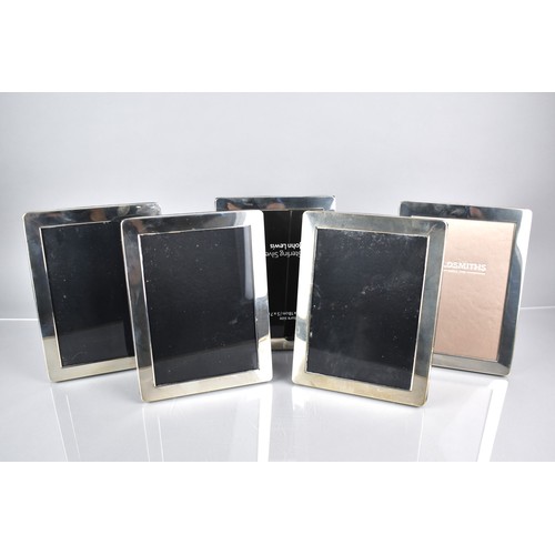 151 - A Set of Five Elizabeth II Silver Picture Frames by George Neal and George Neal, London 2006, to Fir... 