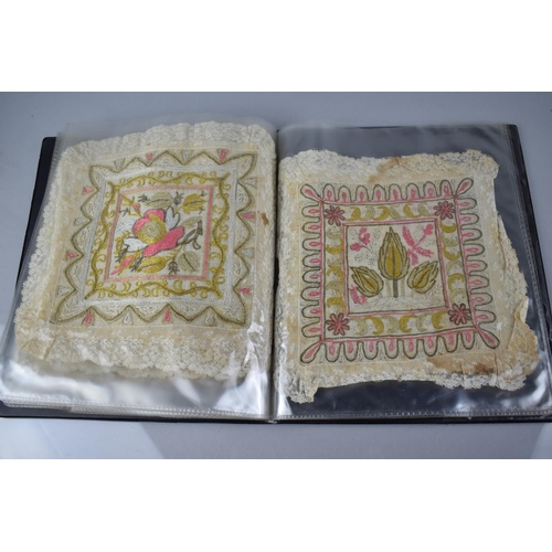 114 - A Collection of Various Early Textiles to Comprise Lacework to Include Collars etc, Chinese Silk Emb... 