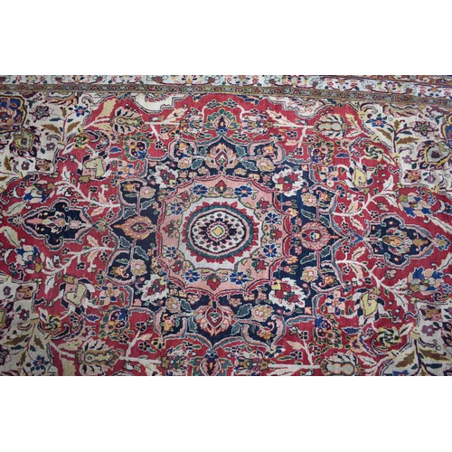 399 - A Handmade Antique Dorokhsh Carpet Made for A Dignitary As Inscribed, 395x267cm