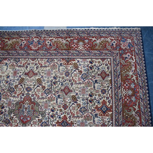 399 - A Handmade Antique Dorokhsh Carpet Made for A Dignitary As Inscribed, 395x267cm