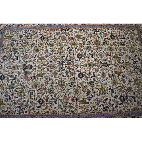 398 - A Handmade Antique Persian Tabriz Carpet Signed by Master Weaver Shmashi, 310x219cm