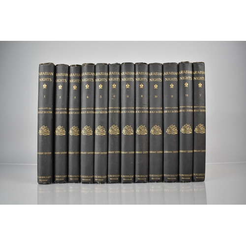 409 - Twelve Volumes, Arabian Nights by Captain Sir RF Burton, Library Edition Published by HS Nichols and... 