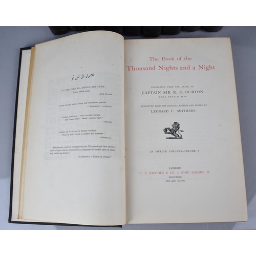 409 - Twelve Volumes, Arabian Nights by Captain Sir RF Burton, Library Edition Published by HS Nichols and... 