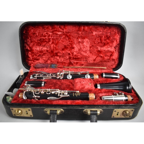 124 - A Cased Boosey and Hawkes Clarinet