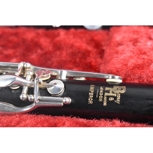 124 - A Cased Boosey and Hawkes Clarinet