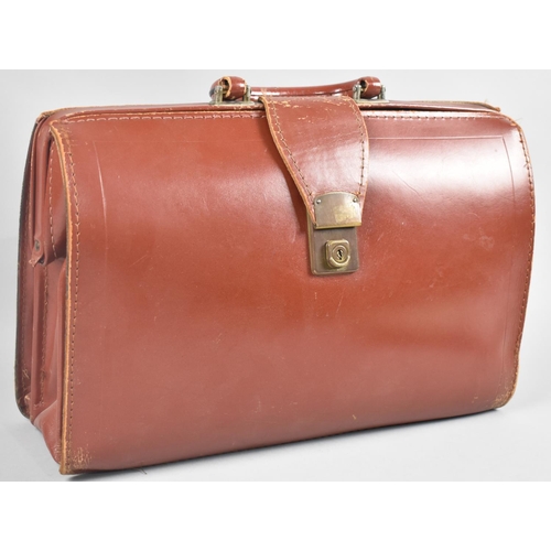 125 - A Mid 20th Century Leather Briefcase, 42cms Wide