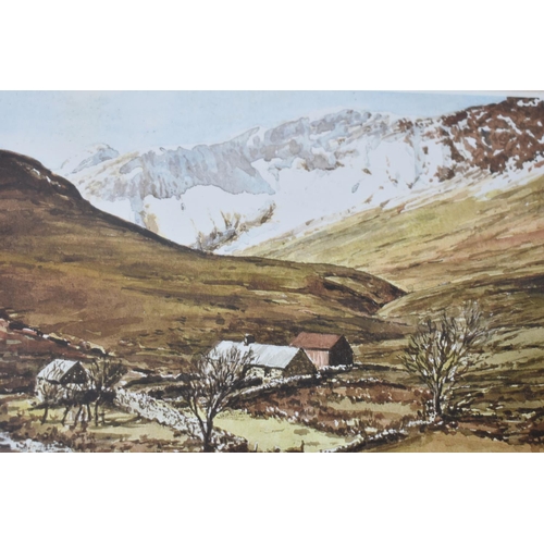 180 - A Collection of Four Gilt Framed Watercolours Depicting Moorland Landscapes, Each 19x15cm