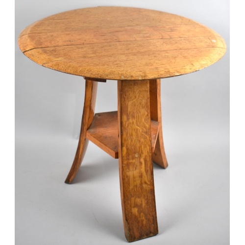 207 - An Edwardian Circular Topped Tripod Occasional Table, 50cms Diameter