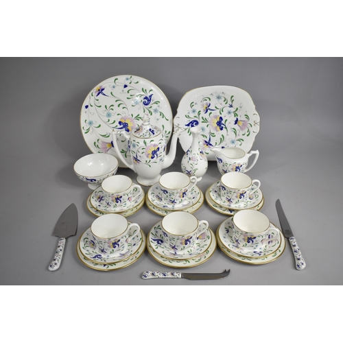 241 - A Coalport Pageant Service to Comprise Coffee Pot, Six Cans, Six Saucers, Six Side Plates, Milk Jug ... 