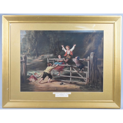 253 - A Gilt Framed Edwardian Coloured Pears Print, Titled 