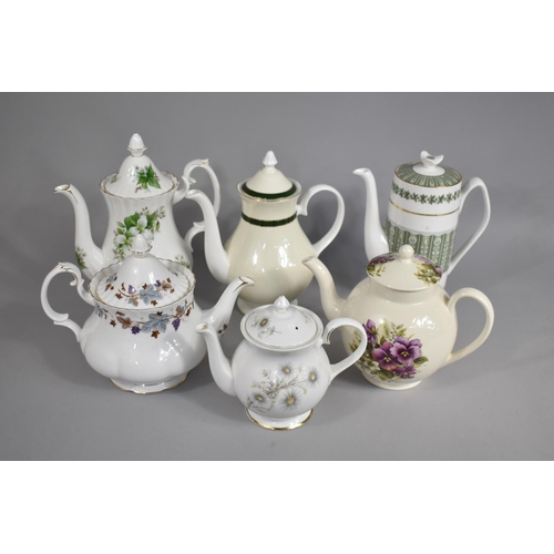 269 - A Collection of Various Tea and Coffee pots to Comprise Royal Albert 