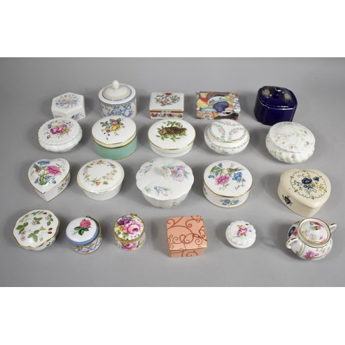 271 - A Collection of Various Ceramic Lidded Boxes to Include Examples by Coalport, Royal Doulton, Wedgwoo... 