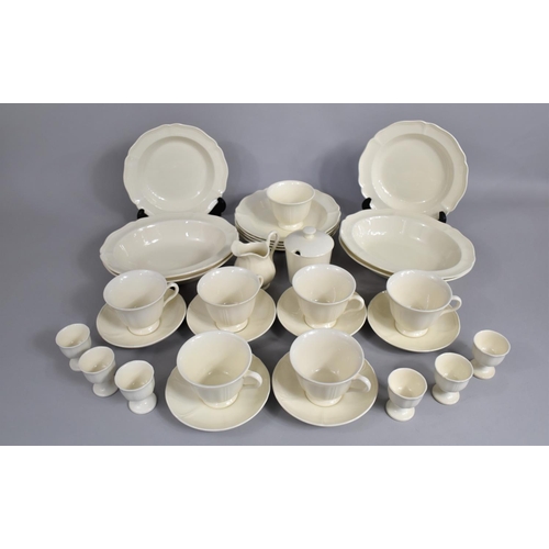 274 - A Wedgwood Queen Shaped Service to include Six Saucers, Cups, Shallow Bowls, Egg Cups Etc