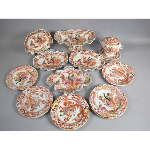 275 - WITHDRAWN. An Early 19th Century Porcelain Polychrome Decorated Fruit Set to Comprise Tazza, Four Se... 