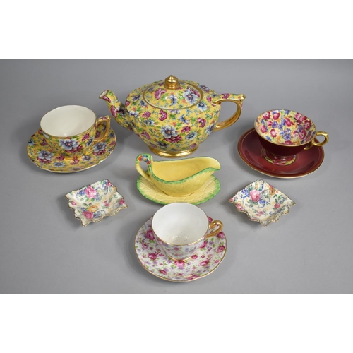 277 - A Collection of Various Chintz China to Comprise James Sadler 'Sophie Chintz' Pattern Cup, Saucer an... 