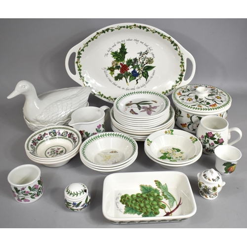 289 - A Large Collection of Various Portmeirion to Comprise Botanic Garden Plates, Bowls, Lidded Pot, Holl... 