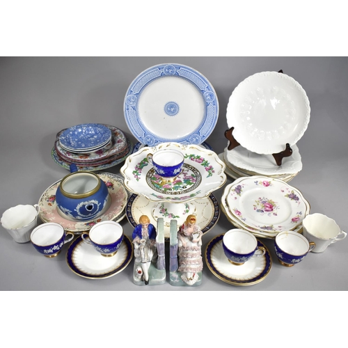 296 - A Large Collection of Various 19th and 20th Century Ceramics to Comprise Plates, Polychrome Transfer... 