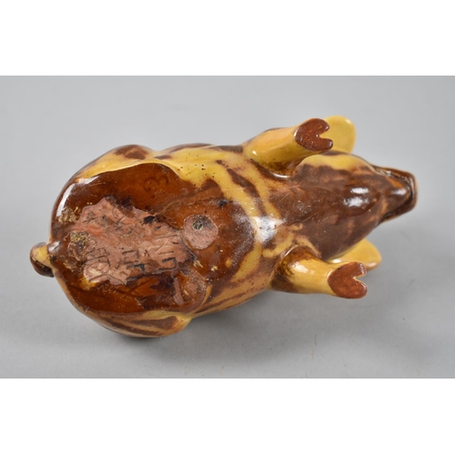 327 - A Ewenny Pottery Glazed Piggy Bank Inscribed 'Take Care of the Pence. The Pounds will Take Care of T... 