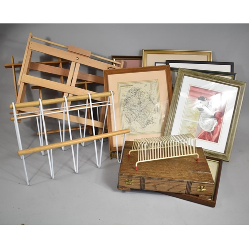 368 - A Collection of Various Sundries to comprise Pictures and Prints, Winsor and Newton Easel Etc