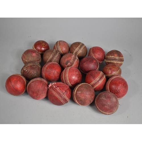 369 - A Collection of Various Vintage Cricket Balls