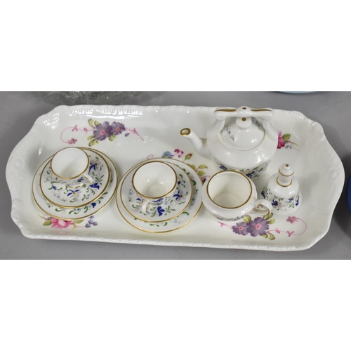 373 - A Collection of Various ceramics and Glassware to comprise Coalport Pageant Miniature Teawares, Shre... 