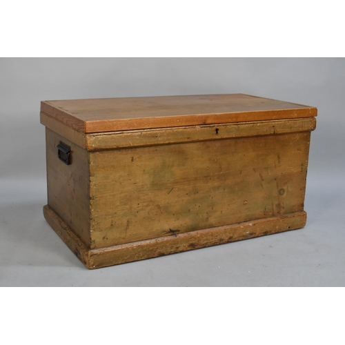 398 - A Mid 20th Century Pine Blanket/Tool Box, 94cms Wide