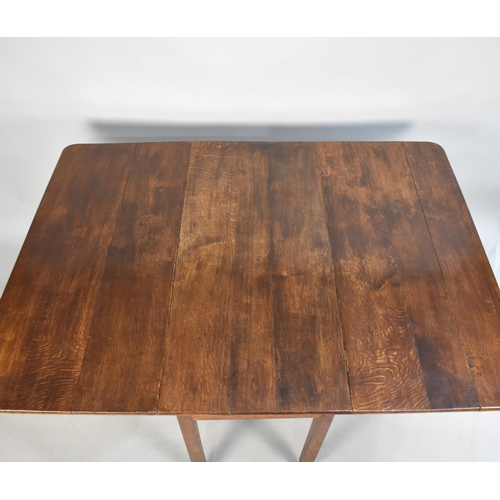 418 - A 19th Century Oak Drop Leaf Dining Table, 110cms Wide