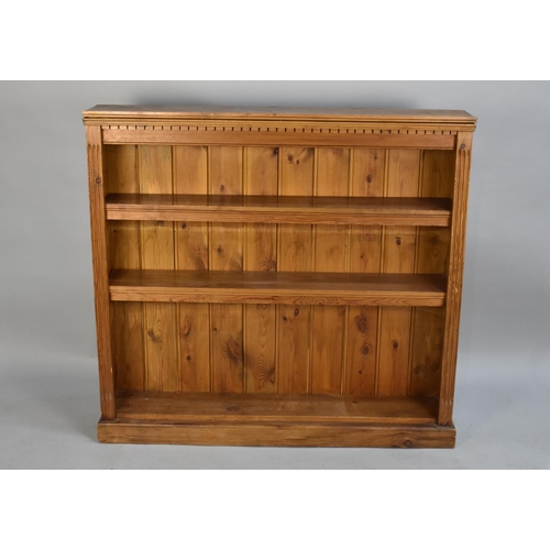 426 - A Pine Two Shelf Open Bookcase, 145cms Wide