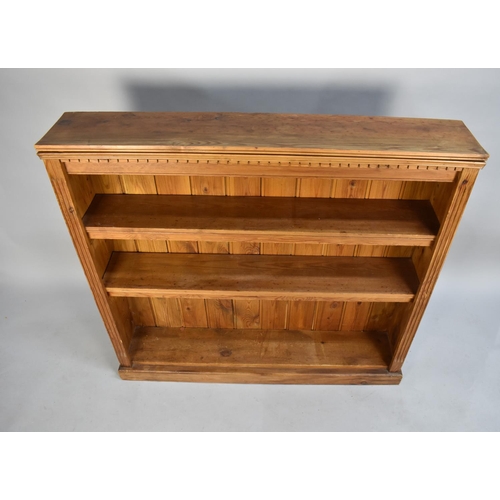 426 - A Pine Two Shelf Open Bookcase, 145cms Wide