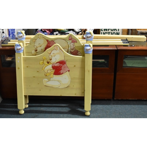 436 - A Modern Childrens Single Bed Frame, Winnie The Pooh