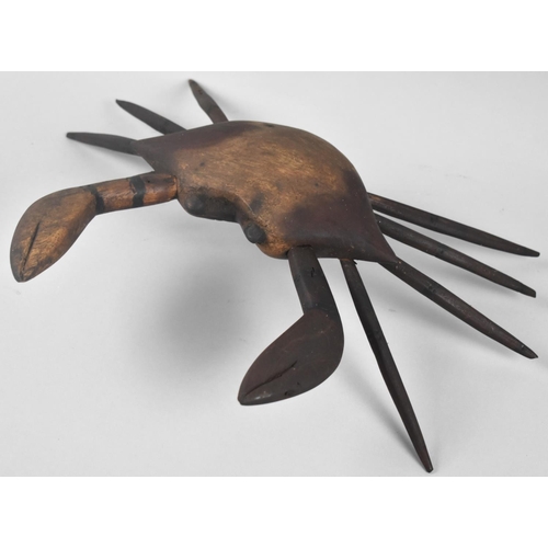 83 - A Carved Wooden Study of a Crab, 36cms Wide