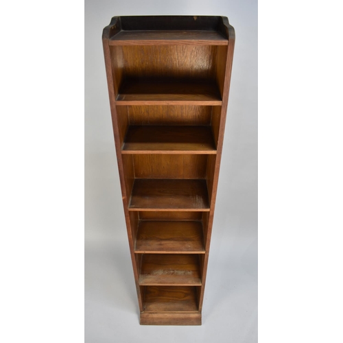 90 - A Modern Five Shelf Open Book or Display Case, 40cms Wide