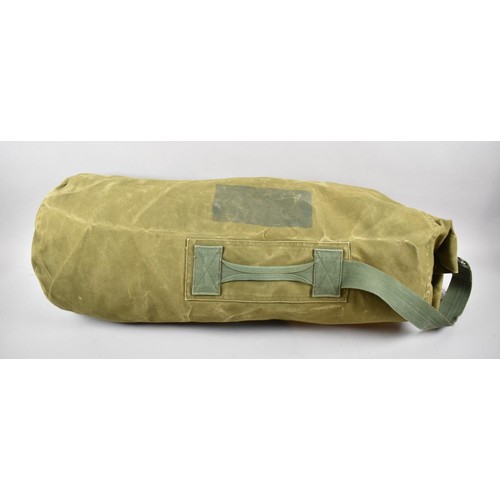 186 - A Canvas Kit Bag with Brass Clip