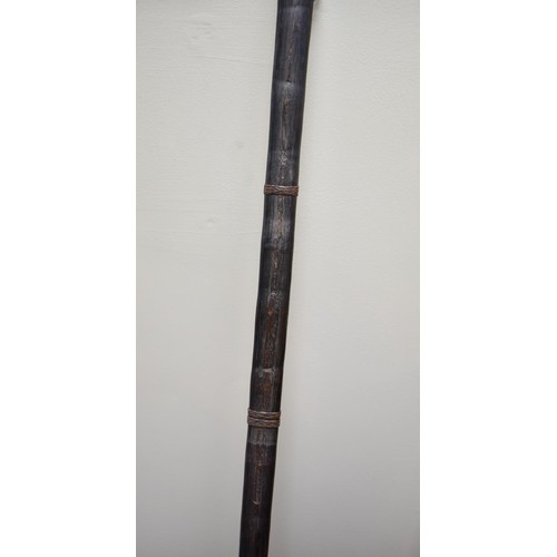 73 - Three Early African Nomadic Tribal Bows and a Throwing Spear