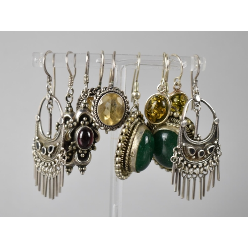 171 - A Collection of Modern and Vintage Jewelled Silver and White Metal Jewellery Items to include Amethy... 