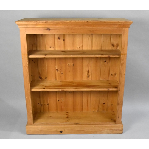 150 - A Modern Pine Two Shelf Open Bookcase, 95cms Wide