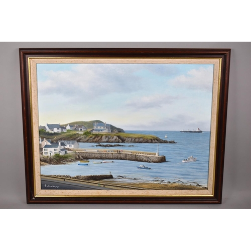 171 - A Framed Oil on Board by Gwillym Hughes Depicting Welsh Coastal estuary, 59x44cm