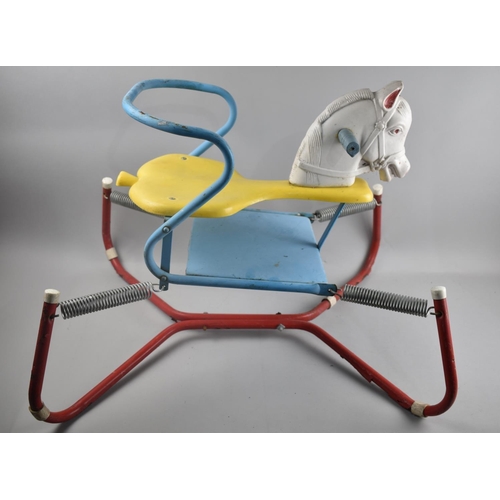 198 - A Vintage Metal Rocking Horse Toy