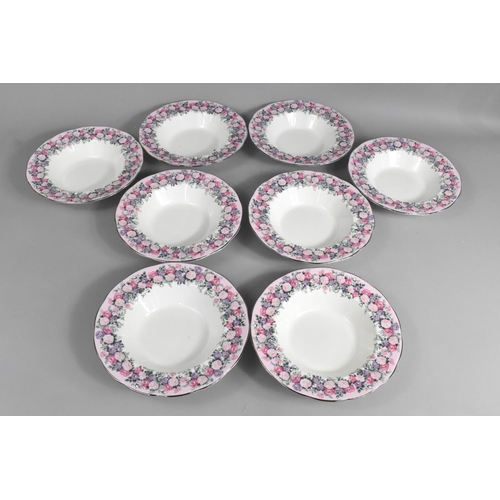 259 - A Set of Eight Royal Albert Rose Garland Pattern Bowls