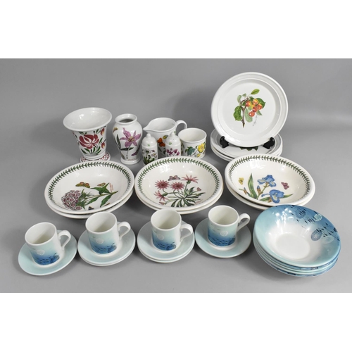 268 - A Collection of Portmeirion China to Comprise Botanic Garden Bowls, Vase, Jug, Welsh Dresser Pattern... 