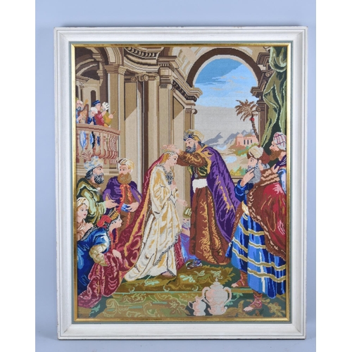 270 - A Framed Tapestry, The Crowning of Esther, 1965, 52x68cm