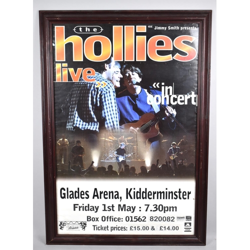 294 - A Framed Concert Poster, The Hollies Live, 50x76cm