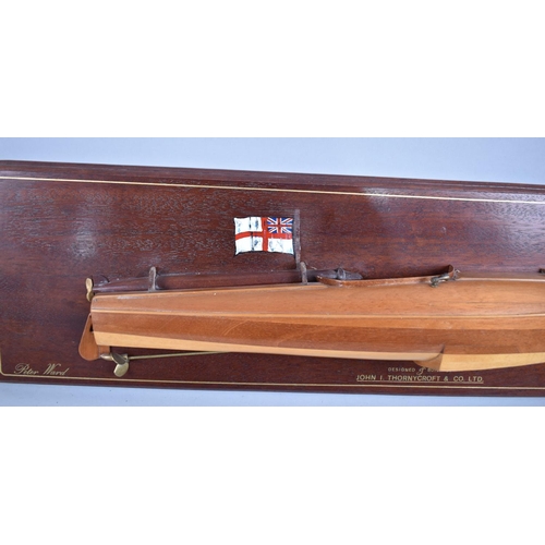 3 - A Good Quality Half Block Model of 40' Torpedo Carrying Hydroplane (CMB) as built by John Thornycrof... 