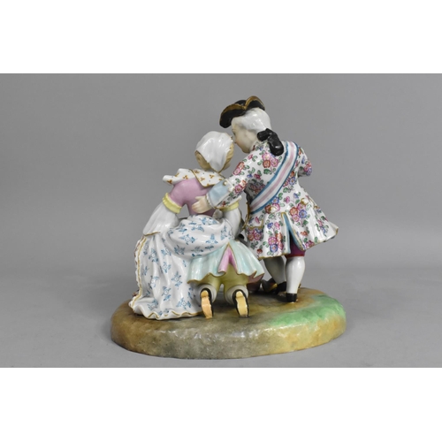 300 - A Collection of Various 18th and 19th Century Ceramics to Comprise a Meissen Style Porcelain Figure ... 