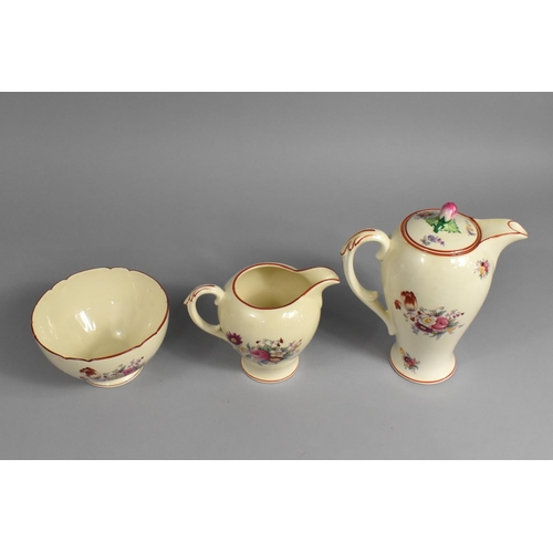 341 - A Coalport Kings ware Three Piece Service to Comprise Pot, Milk Jug and Sugar Bowl