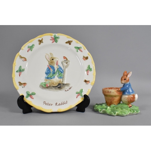 352 - A Border Fine Arts Beatrix Potter Classics Plate and Egg Cup, Both with Boxes