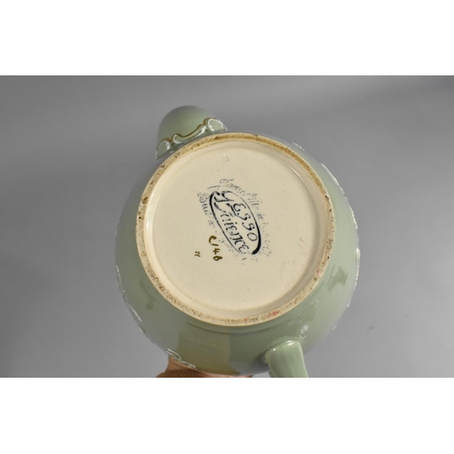 367 - A James Macintyre Gesso Faience Teapot